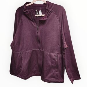Kirklands Women's Purple Full-Zip Hoodie
